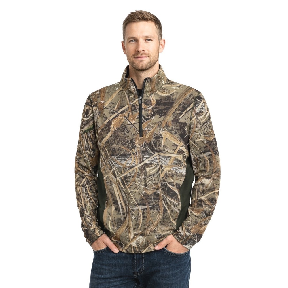 UA Realtree Camo ColdGear‎ 1/4 Zip Scent Control Long Sleeve Shirt XL 101-49